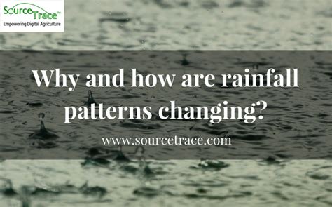 Changing Rainfall Patterns and its Effect on Agriculture