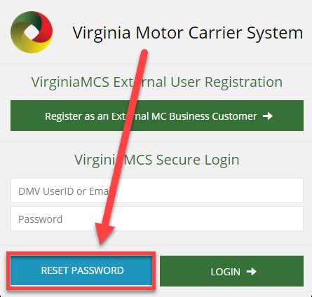 Changing Your VirginiaMCS Password