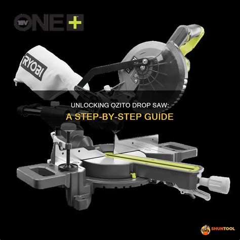 Changing blade ozito drop saw.  250W 200mm (8).  The height stop enabl...