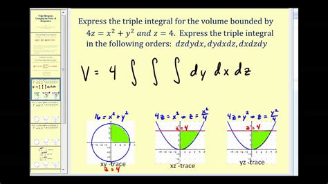 Changing order of integration triple integrals.  June 15, 2015 The purpose o...