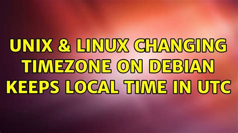 Changing timezone on Debian keeps Local Time in UTC