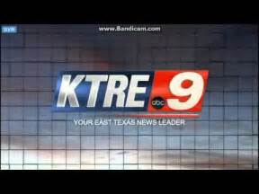 Sign off. KTRE-9 Lufkin, TX Apr 16, 1988 (s off) This concludes the broadcast day of KTRE-TV 9, with studios and transmitter located 1.4 miles north of Clawson, Texas. KTRE-TV operates on channel 9 by the authority of the FCC with 158 kilowatts effective radiated power. KTRE also operates the following intercity relays: WGH-920, WHB-85, WBB-456 ... . 