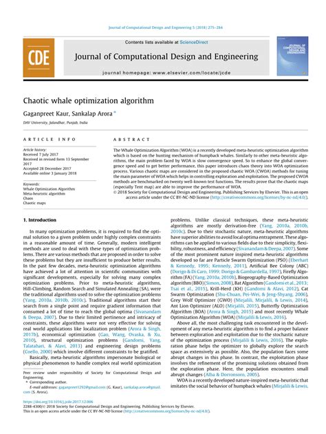 Chaotic whale optimization algorithm matlab code.  Jan 10, 2021 · Applica...