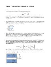 Chapter 1 Introduction To Fluids Exercise Questions Studocu