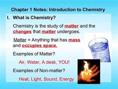 Chapter 1 Introduction to Chemistry