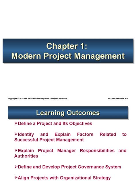 Chapter 1 Modern Project Management