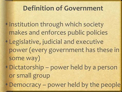 Chapter 1 Principles Of Government Study Guide Answer Key Study Poster