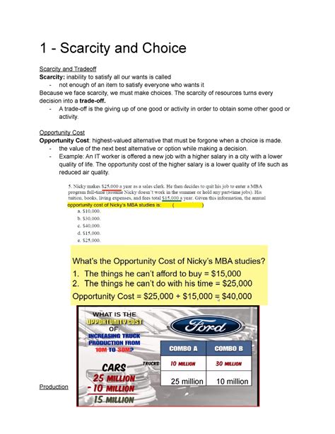 Chapter 1 section 1 scarcity answer key. .  It includes sections on scarcity and ...