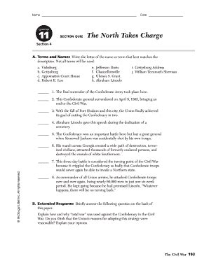 Chapter 11 section 4 the north takes charge guided reading answers. - The attorneys handbook on small business reorganization under chapter 11.