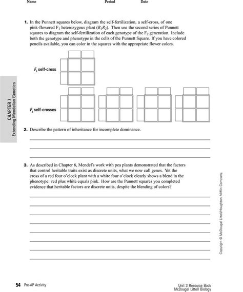 Chapter 12 Patterns Of Heredity And Human Worksheet Answers