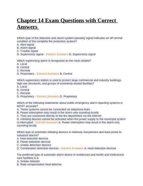 Chapter 14 Question Answers