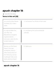 Chapter 16 Apush Quizlet Multiple Choice