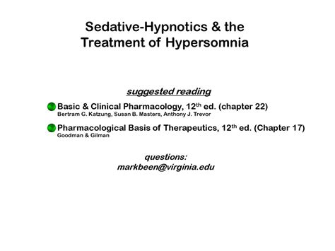 Chapter 17: Hypnotics and Sedatives - MHMedical.com