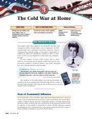 Chapter 18 section 3 the cold war at home guided reading guide. - Manual de soluciones para estudiantes con cálculo visual 1998.