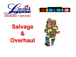 Chapter 19 Salvage and Overhaul PDF Firefighting Firefighter …