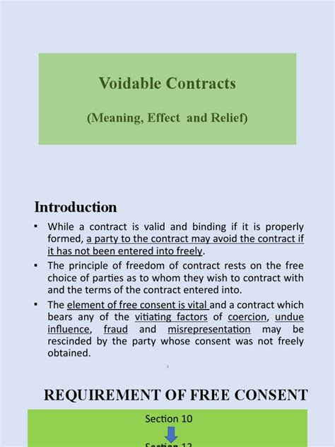 Chapter 1a Voidable Contract