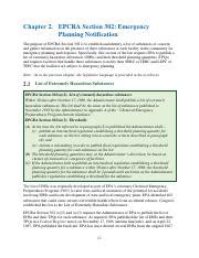 Chapter 2 – EPCRA Section 302: Emergency Planning …