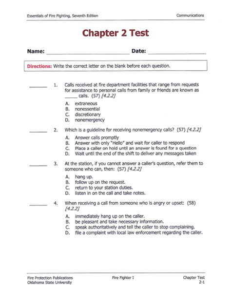 Chapter 2 Test