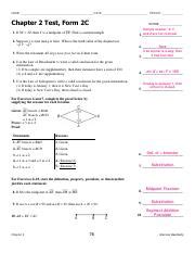 Chapter 2 Test Form 2c Study Finder