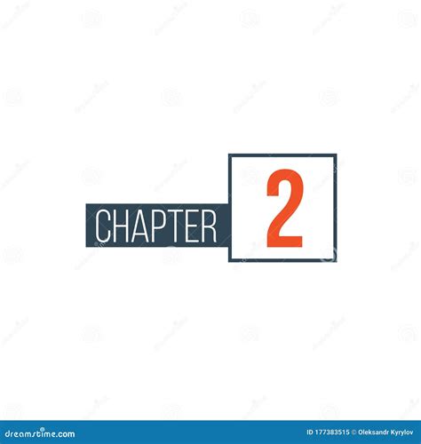 Chapter 2 design template can be used for books Vector Image