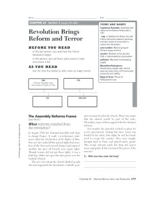 Chapter 23 section 2 guided reading revolution brings reform and te rror answers. - C a beginners guide beginners guides.