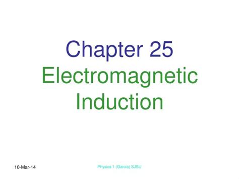 Chapter 25 Electromagnetic Induction - SlideServe