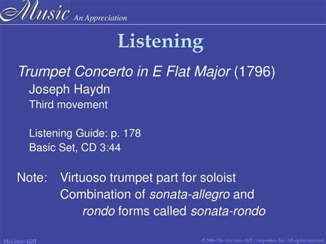 Chapter 29 - Listening Guide 18: Haydn: Trumpet …