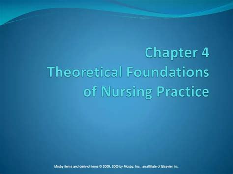 Chapter 4: Theoretical Foundations of Nursing Practice - YouTube