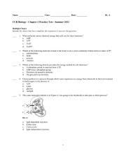 Chapter 4 practice test answer key Name Class Date ID A AP