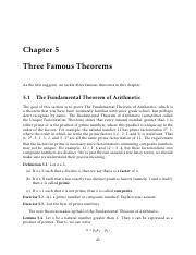 Chapter 5 Three Famous Theorems - Dana C. Ernst