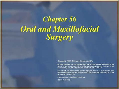 Chapter 56 oral and maxillofacial surgery case study.  Journal of the British As...