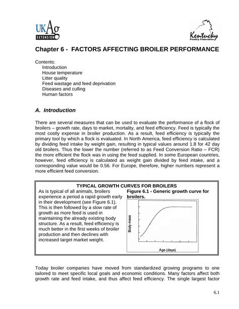 Chapter 6 - FACTORS AFFECTING BROILER …