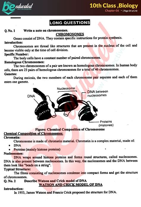 Chapter 6 Biology 10th Class Notes Matric Part 2 Notes Science