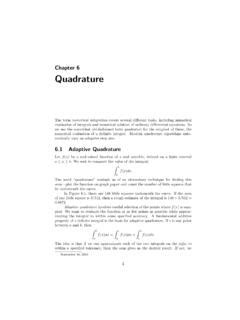 Chapter 6 Quadrature - MathWorks