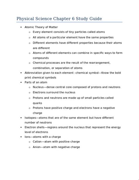 Chapter 6 Study Guide Physics