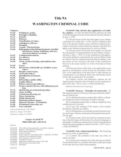 Chapter 9A.46 RCW: HARASSMENT - Washington