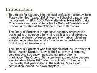 Chapters and Members The Order of Barristers Texas Law