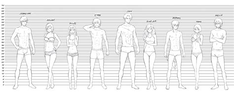Character Height Sheet Template