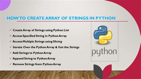 Character array in python.  A list can store multiple strings easily, Nu...