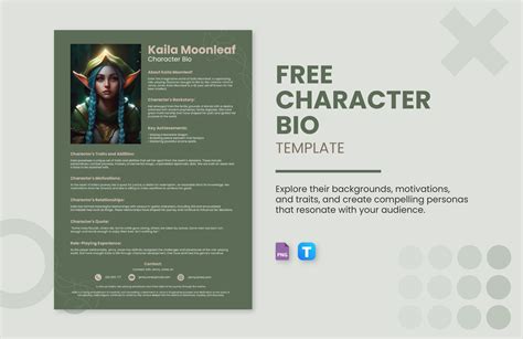 Character bio template