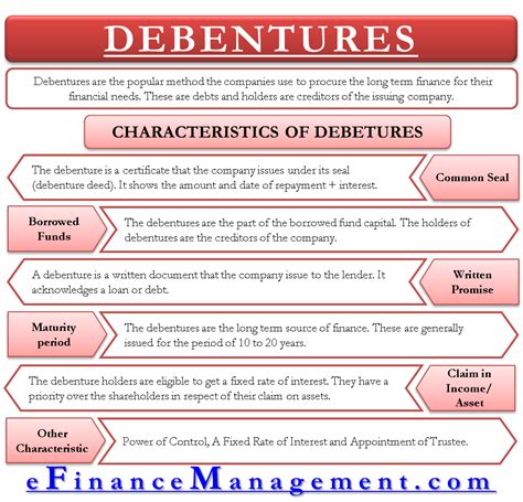 Characteristics of Debenture And How do Debentures …