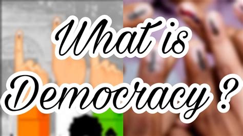 Characteristics of Democracy YouTube