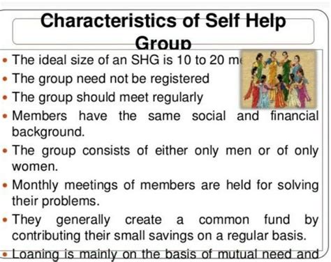 6 Pages. Open Document. 2. 2 Review of Literature - Self Help Groups Self Help Group is about people coming together with others who are affected by a particular issue (experience, disadvantage, discrimination, etc) to support each other and to work together to change the disadvantage affecting them. Self-help groups have existed for a long time.. 