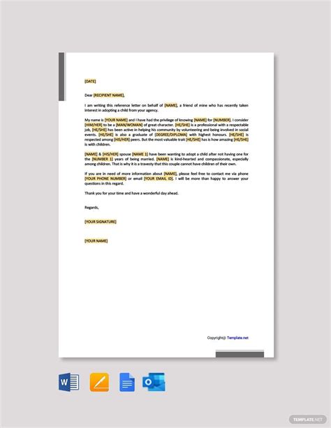 CharacterreferenceletterforAdoption Character Reference Letter