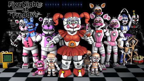 Characters from fnaf sister location. Yenndo is the second animatronic in Sister Location to have a repeating jumpscare, the first being Ennard. When Yenndo is in Private Room his pose is almost exactly the same as his left pose in Funtime Auditorium. Yenndo stands at about 5.9 feet (180 cm) tall. Yenndo is one of five animatronics from the Custom Night to only appear in the office ... 