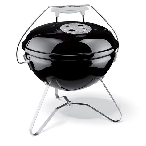 Has a non-stick grilling surface and can be cleaned easily after grilling saucy ribs or juicy chicken. Comes with a storage bag, space-saving and convenient to carry. Great for barbecuing, camping and picnics, portable BBQ charcoal grill is easy to set up, the side holes accelerating charcoal burning, and suit for 3-people to 4-people.. Charcoal bbq grills at home depot