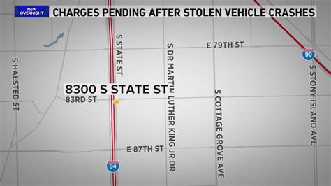 Charges pending after 3 juveniles crash stolen vehicle on South Side