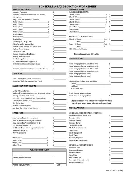 Charitable Donation Worksheet Irs Universal Network