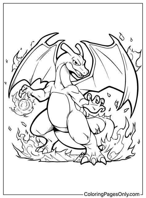 Charizard Coloring Shee
