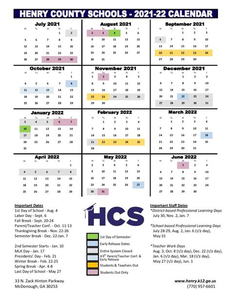 Charles County Calendar